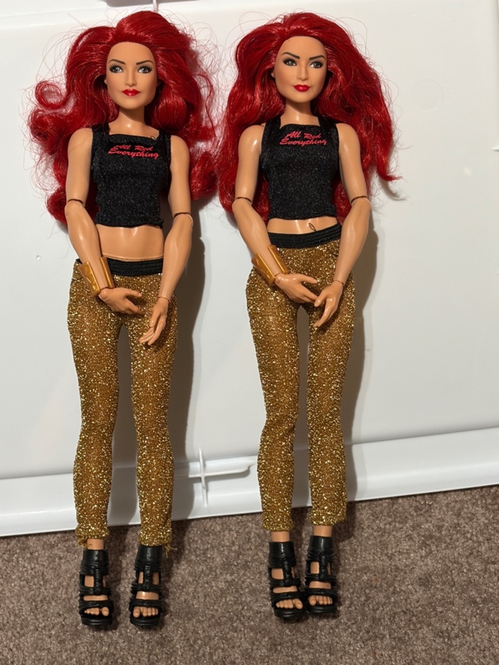 WWE Eva Marie Dolls  with Glitter Gold Pants